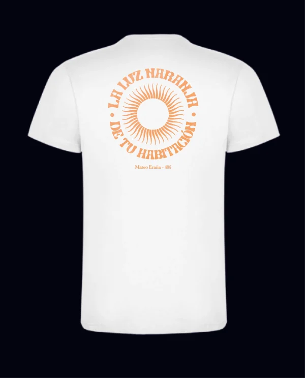 Mateo Eraña - Camiseta Blanca "La Luz" - Imagen 2