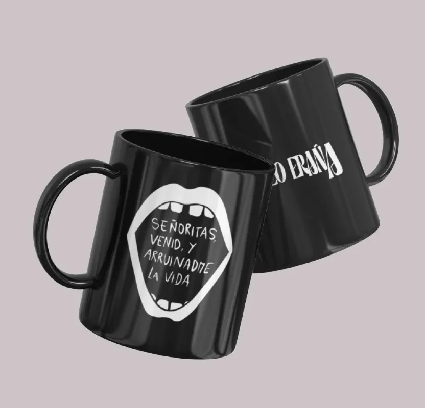 Mateo Eraña - Taza Negra "Señoritas"