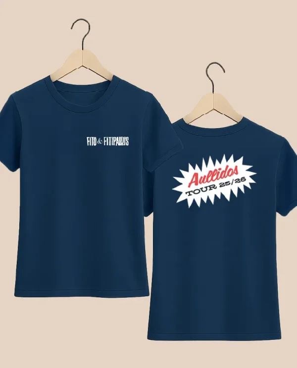 Fito&Fitipaldis - Camiseta "F&F Aullidos" Unisex - Azul
