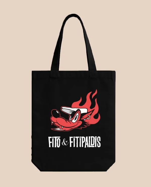 Fito&Fitipaldis - Tote Bag "Lobo" Negra