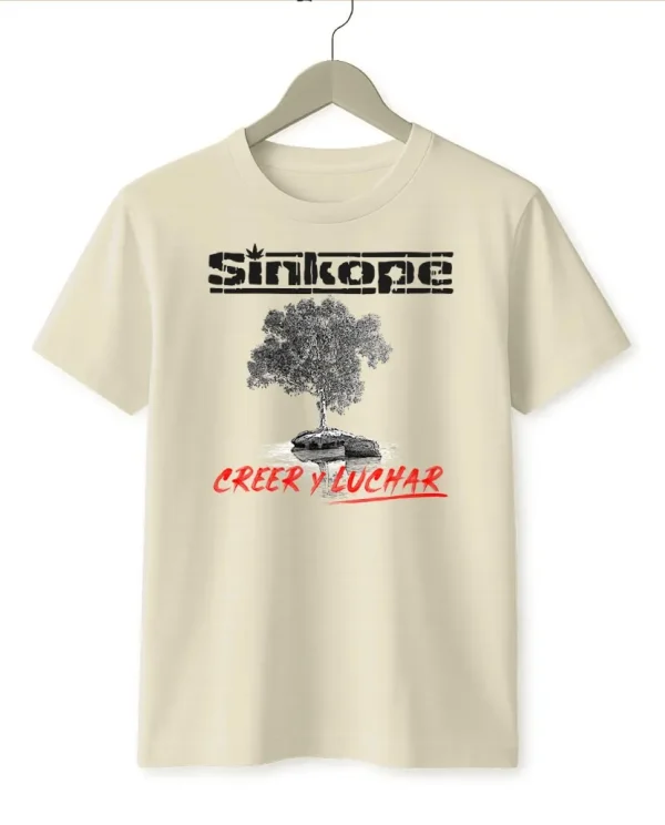 camiseta arena sinkope unisex creer y luchar