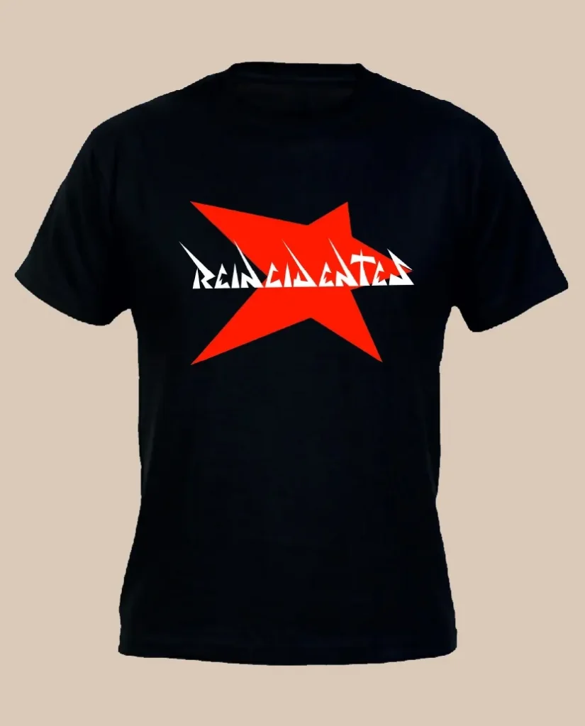 camiseta reincidentes estrella roja merchandising oficial