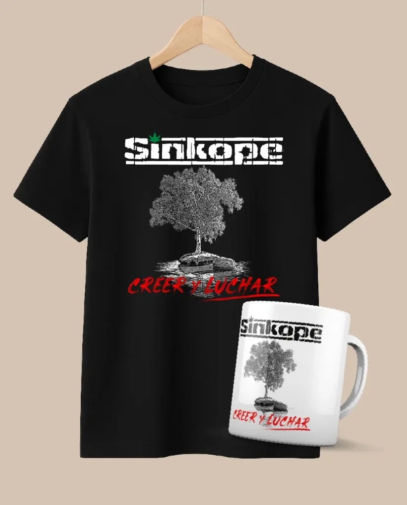 pack sínkope merchandising oficial camiseta + taza