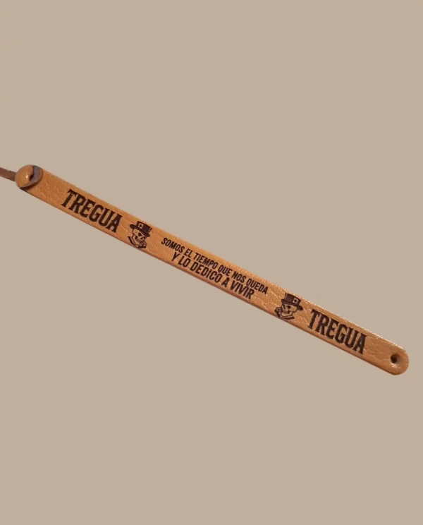 pulsera de cuero treguarock merchandising oficial