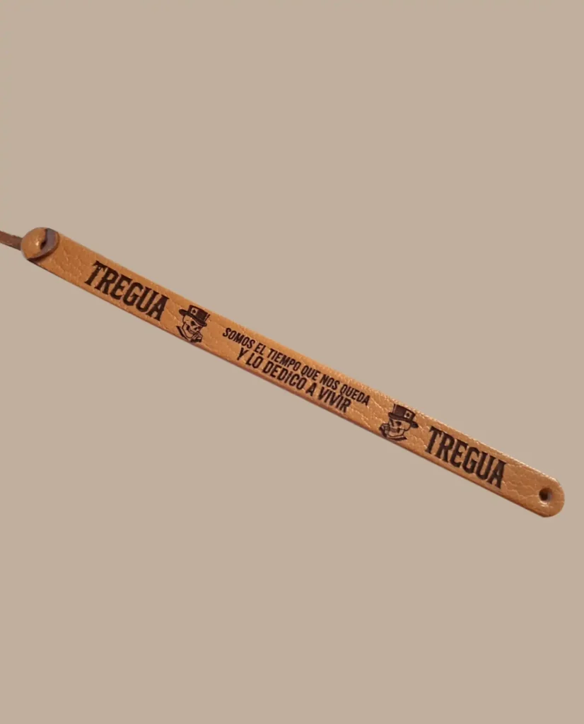pulsera de cuero treguarock merchandising oficial