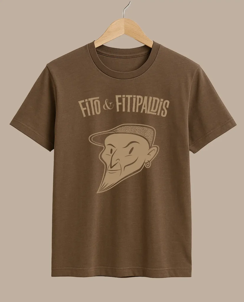 camiseta fito y fitipaldis caricatura fito merchandising oficial medicine music