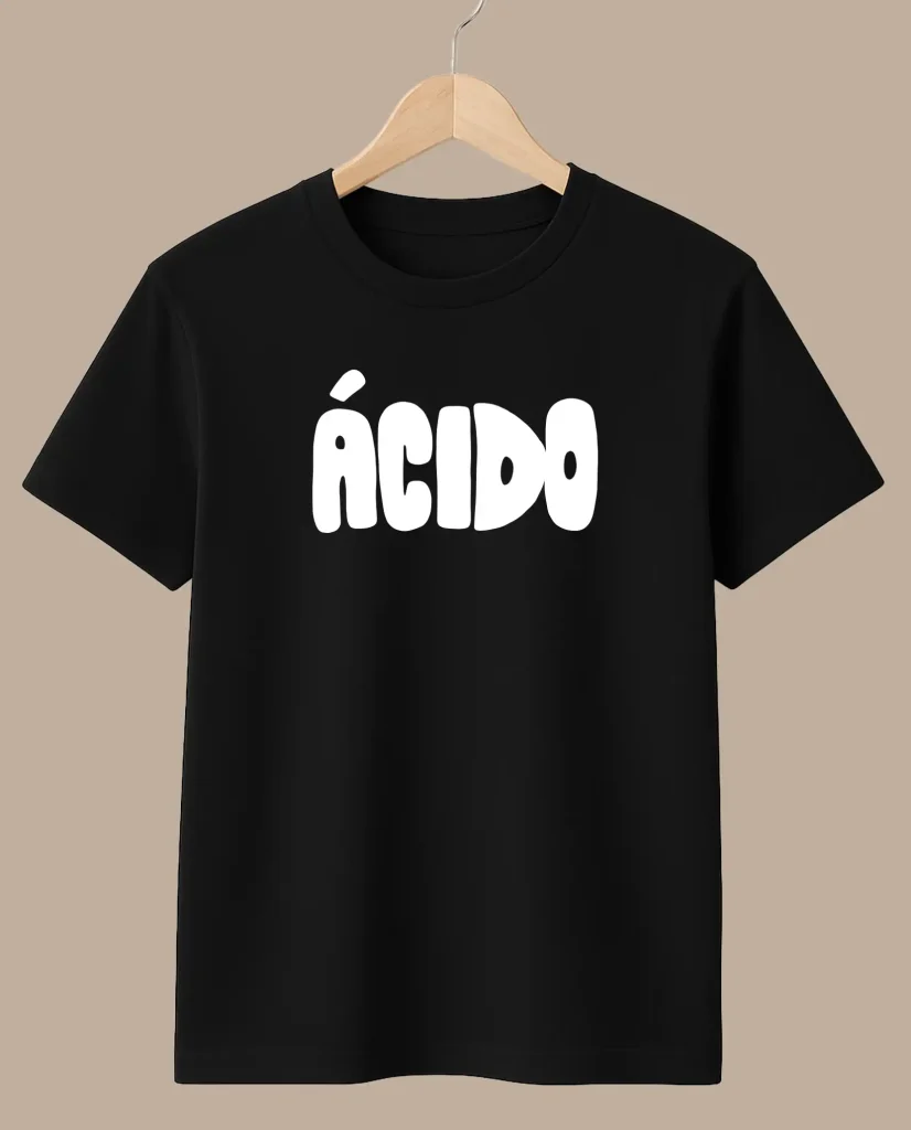 camiseta leiva acido negra merchandising oficial medicine music