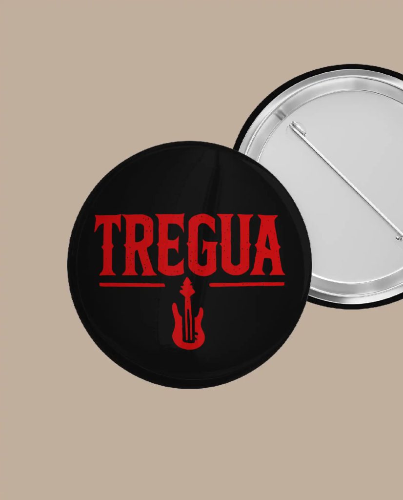 chapa negra tregua logo rojo treguarock merch oficial medicine music