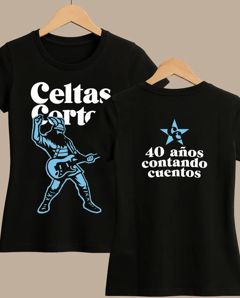 camiseta chica negra guerrero celtas cortos merchandising oficial medicine music