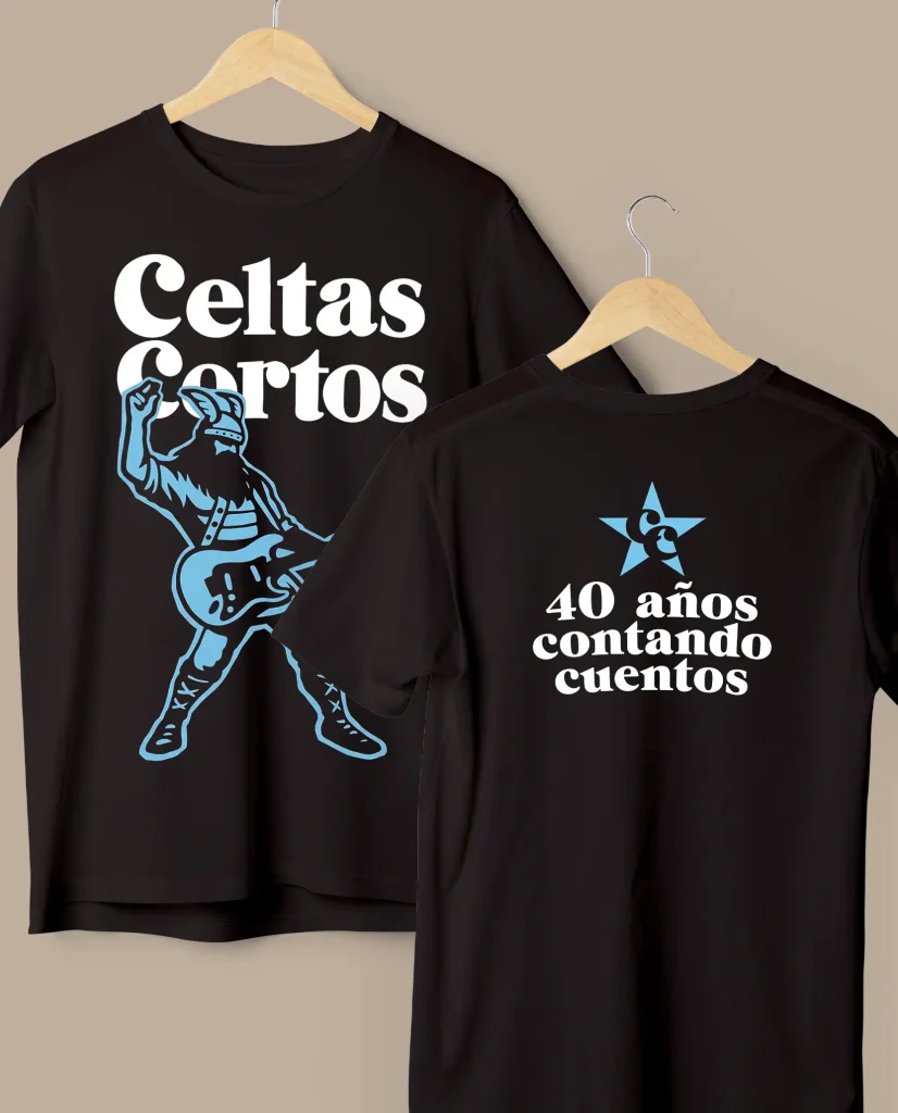 camiseta negra guerrero chico celtas cortos merchandising oficial medicine music
