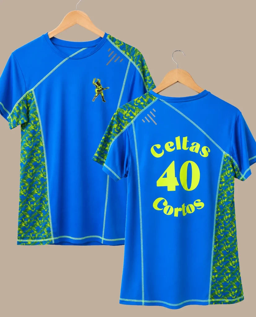 camiseta técnica celtas cortos azul oscuro merchandising oficial medicine music