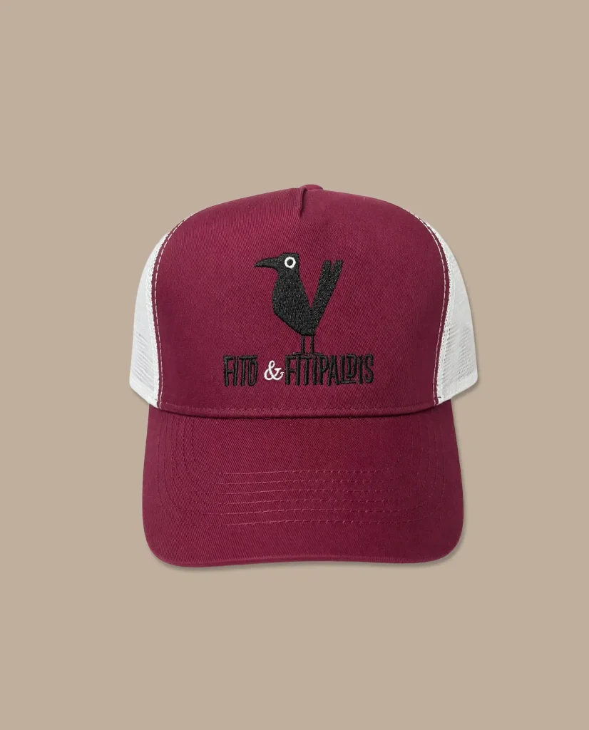 gorra granate cuervo fito y fitipaldis merchandising oficial medicine music