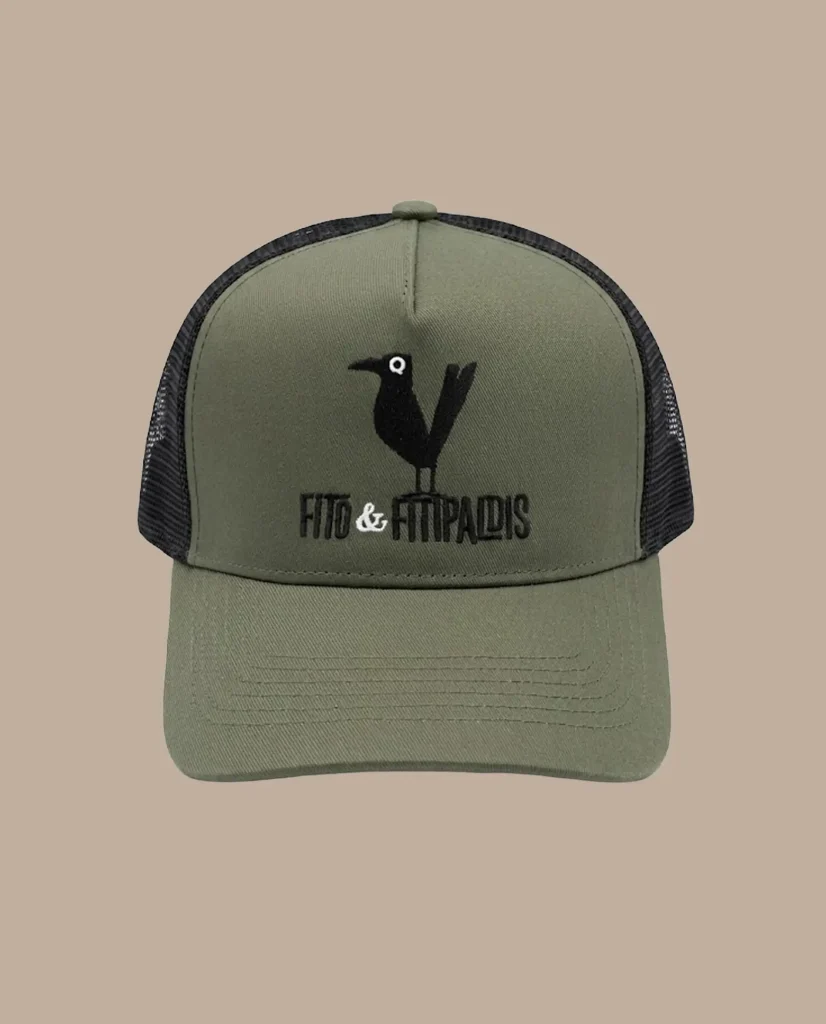 gorra verde cuervo fito y fitipaldis merchandising oficial medicine music
